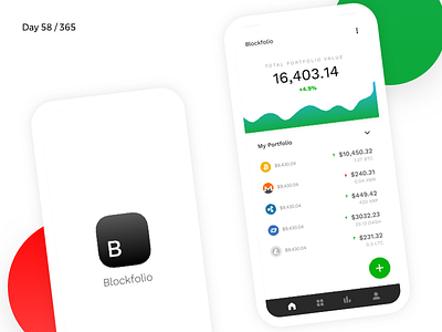 Blockfolio Crypto App - Redesign | Day 58/365 - Project365 bitcoin blockfolio crypto cryptocurrency design challenge minimal mobile wallet portfolio project365 redesign redesign tuesday sketch
