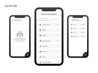 Subscription Management App | Day 60/365 - Project365