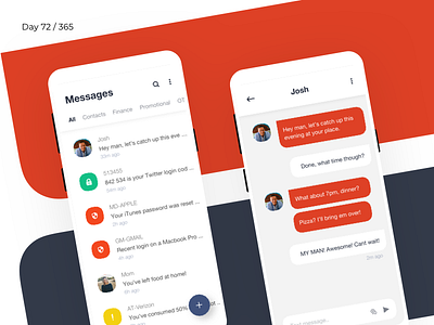 Android Messages - Redesign Concept | Day 72/365 - Project365