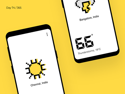 Pixel Weather App  | Day 74/365 - Project365