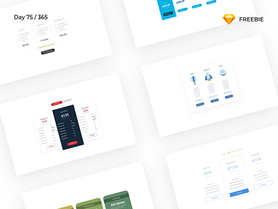 Pricing Tables - Sketch Freebie | Day 75/365 - Project365 freebie freebie friday minimal plans prices pricing pricing tables project365 sketch sketch freebie website freebie