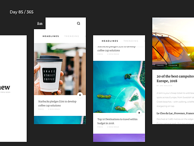 iKnew - Minimal News App | Day 85/365 - Project365