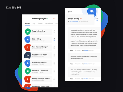 Design News App - Funky Concept | Day 95/365 - Project365