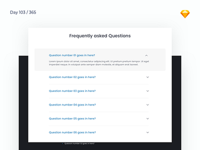 F.A.Q Pages - Sketch Freebie | Day 103/365 - Project365 f.a.q faq faq pages freebie freebie friday frequently asked questions project365 sketch support center