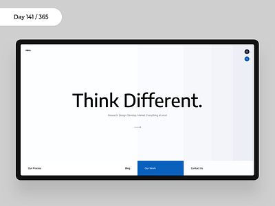 Minimal Agency Web Concept | Day 141/365 - Project365