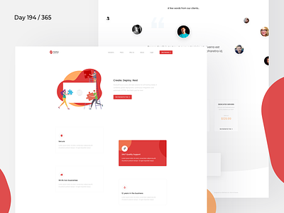 Web Hosting - Landing Page Freebie | Day 194/365 - Project365 freebie freebie friday hosting landing page poppins project365 saas product page saas software servers sketch freebie sketch landing page webhosting