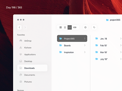 MacOS Finder Redesign Concept | Day 198/365 - Project365