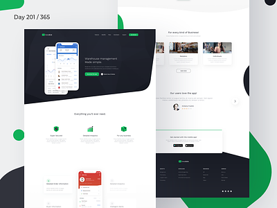 Mobile App Landing Page Freebie | Day 201/365 - Project365