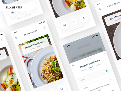 Minimal Recipes Tinder Concept | Day 218/365 - Project365