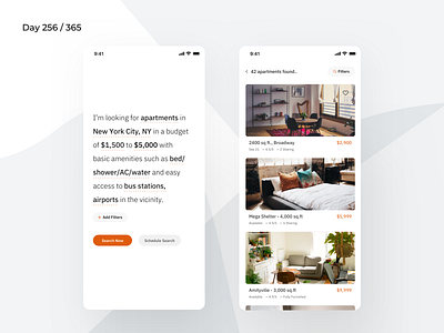 Smart Apartment Finder App Concept  | Day 256/365 - Project365