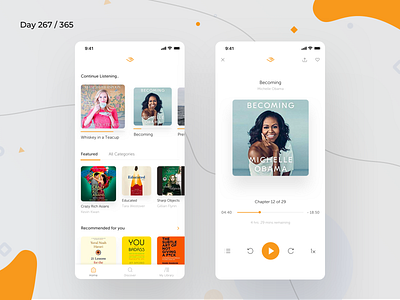 Audible.com App Redesign Concept | Day 268/365 - Project365