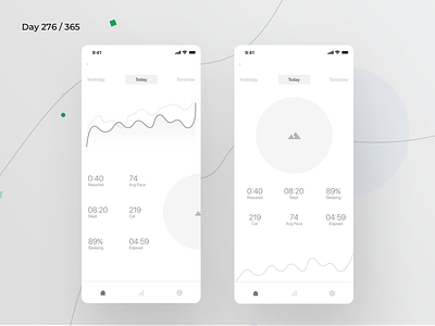 Sleep Tracker App Wireframe | Day 276/365 - Project365
