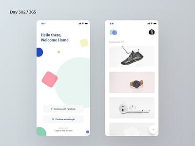 Minimal Dream Wishlist App | Day 302/365 - Project365 bucketlist daily ui design challenge dream wishlist ios ios11 ios12 minimal minimal app minimal monday mobile app mobile app project365 wishlist