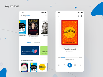 Google Play Books App Redesign | Day 303/365 - Project365