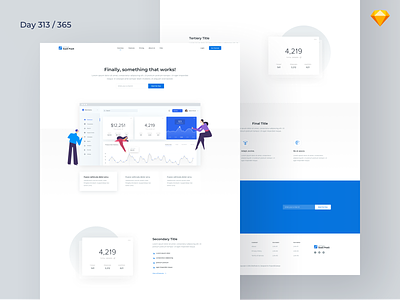 SaaS Product - Landing Page Freebie | Day 313/365 - Project365