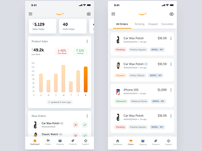 Amazon Seller App Redesign Day 317 365 Project365 By Kishore On Dribbble