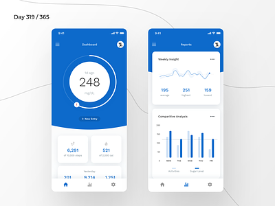 Diabetes - Sugar Tracker App | Day 319/365 - Project365 design challenge diabetes diabetes history diabetes sugar disruptive thursday health health app ios medical history medical tracking app minimal mobile app project365 sketch sugar sugar level tracking app