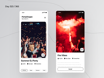 PartySwype - Tinder Style App | Day 323/365 - Project365