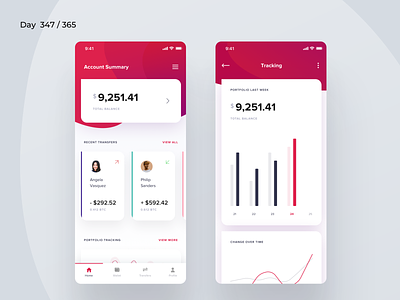 Crypto Wallet Dashboard Mobile | Day 349/365 - Project365