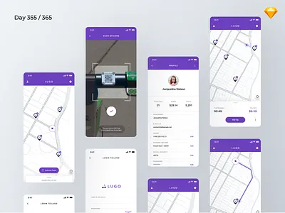 e-Bike Booking App - Freebie | Day 355/365 - Project365 bold challenge daily ui design challenge e bike ebike ebike booking app ebikes booking electric bike app freebie freebie friday mobile mobile app motorbike project365 sketch sketch freebie ui kit