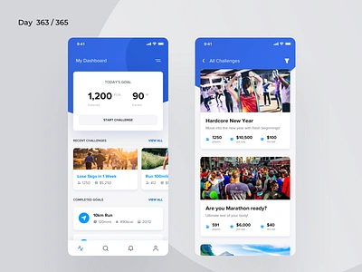 Fitness Challenges/Dare App | Day 363/365 - Project365 analytics daily ui dashboard dashboard mobile dashboard saturday design challenge fitness fitness challenges app fitness dare graphs minimal mobile app obesity project365 sketch visualization weight loss weight loss challenge