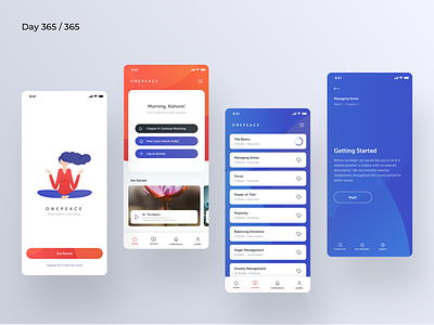 Meditation App Concept | Day 365/365 - Project365