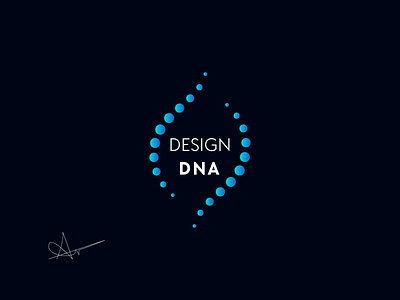 Design is in my DNA colorful dna gradient logo illustration logo logodesign minimalist logo modern logo vector