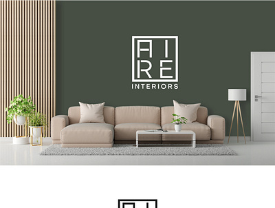 AIRE interiors 3d lettering typo typography