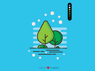 tree adobe design illustration sepehran tree ui vector