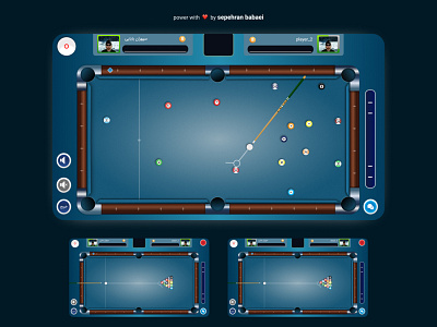 billiard game just adobe xd