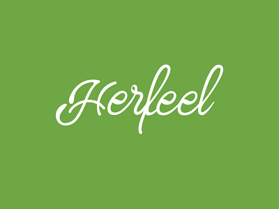 Herfeel adobe illustrator bio branding cosmetics creative design flat green herbal illustration line logo logotype nature organic skincare symbolic typography vector vector illustration