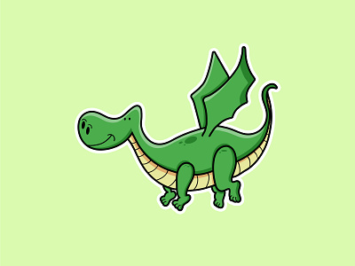 Dragon Illustration adobe illustrator design flat illustration vector vector illustration