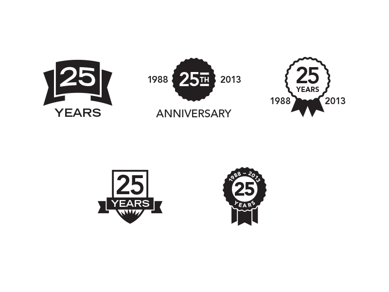 25 Years by Robert Palmer on Dribbble