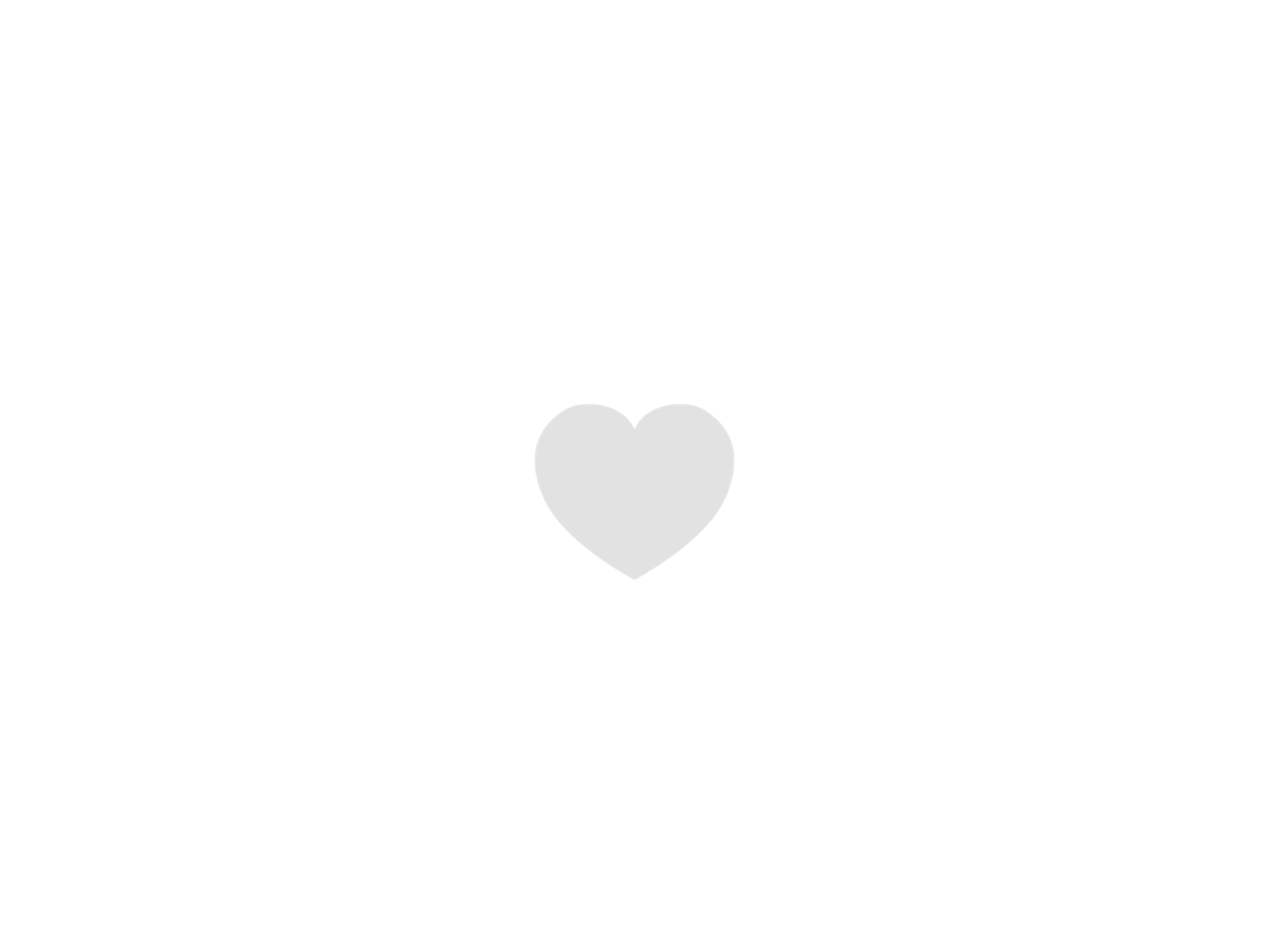 Show your heart button flat heart like micro interaction minimal