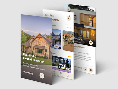 Real Estate App design ui