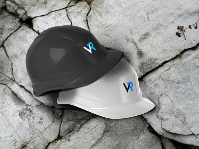 VR Construction – Brand Identity (hard hat) architecture brand brand design brand identity branding building clothes construction construction company contemporary creative design graphic design hard hat logo logo design minimal sign symbols typography