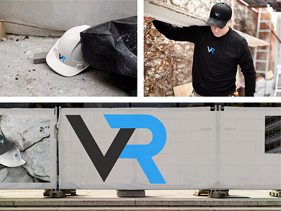 VR Construction – Brand Identity architecture brand brand identity branding building clothes construction construction company contemporary creative graphic design hard hat identity identity design logo logo design minimal typography vr vr logo