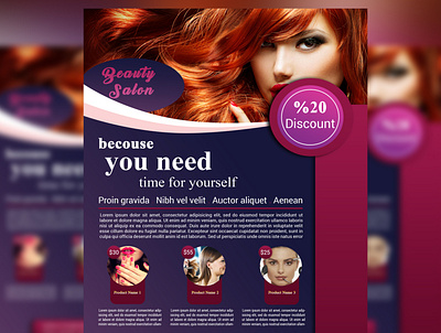 Beauty Flyer Template balyaj barber beauty beauty salon care deluxe feet fitness flyer foot care hair hair coloring hair salon haircut hand hands health manicure massage salon massage therapy