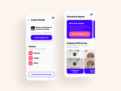 Cross-Platform Airbnb host monitor airbnb app brand clean color daily ui dailyui design designs device guest home host minimal rent smart smarthome ui