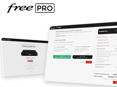 Freebox Pro User Journey design graphic design uxui