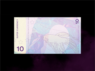 Super Currency agency branding currency design holographic