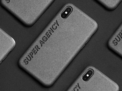 Super Agency iPhone Cover agency black branding concept cover cover art dark debut design hello identity iphone logo minimal