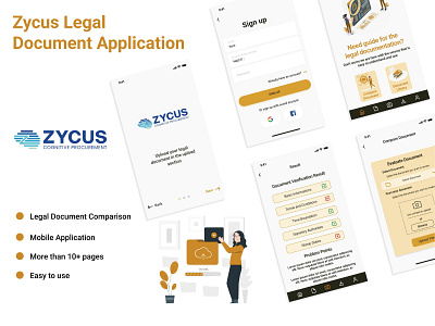 Legal Document Application case study document comparison ui design ux research