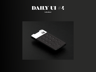 Daily UI #4 - Calculator