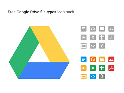 Google Drive File Types Icons Pack drive file file type google icon svg type