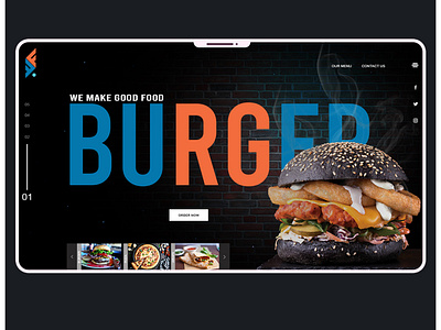 Fast Food Ui animation app branding design icon illustration illustrator typography web