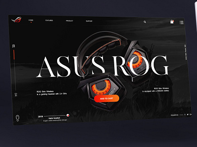 ASUS ROG Headphone website design app appdesign branding dailyui design graphic design logo uidesign uiux uiuxdesigner userinterface ux webdesign webdesigner websitedesign