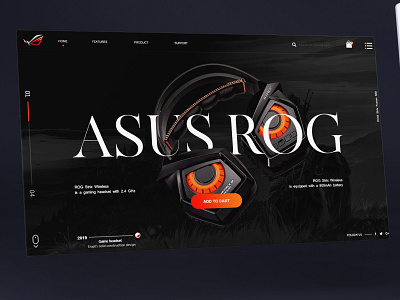 ASUS ROG Headphone website design