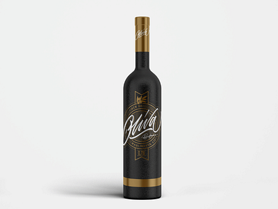 Olive Schnapps "Oliva" - Label Lettering branding brush lettering calligraphy custom lettering design graphic design illustrator label label design lettering letters liquor logo logo design photoshop print print design schnapps typography