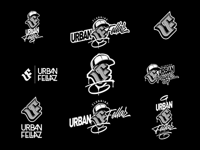 Urban Fellaz branding calligraphy design event graphic design illustrator lettering letters logo logo design merchandise music print typography urban vector